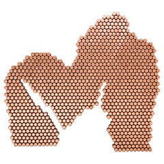 Stump Speech, #4: Unique Wall-Mounted Sculpture in Copper by TJ Volonis