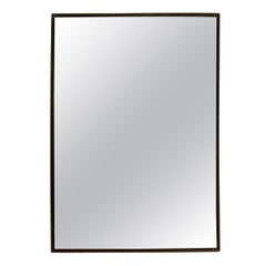 1950S Italian Brass Rectangular Mirror