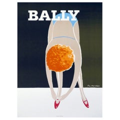 1980 Bally, Ballet Original Retro Poster