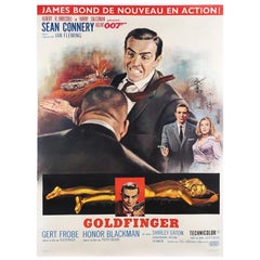 1964 Goldfinger Original Retro Poster 'French'