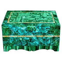 Grand coffret à bijoux en malachite 10 Lb