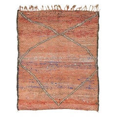 Retro Moroccan Beni M'Guild Tribe Rug