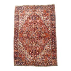 Vintage Persian Heriz Rug, Mid-20th Century