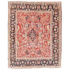 Antiker persischer Heriz-Teppich, frühes 20. Jahrhundert