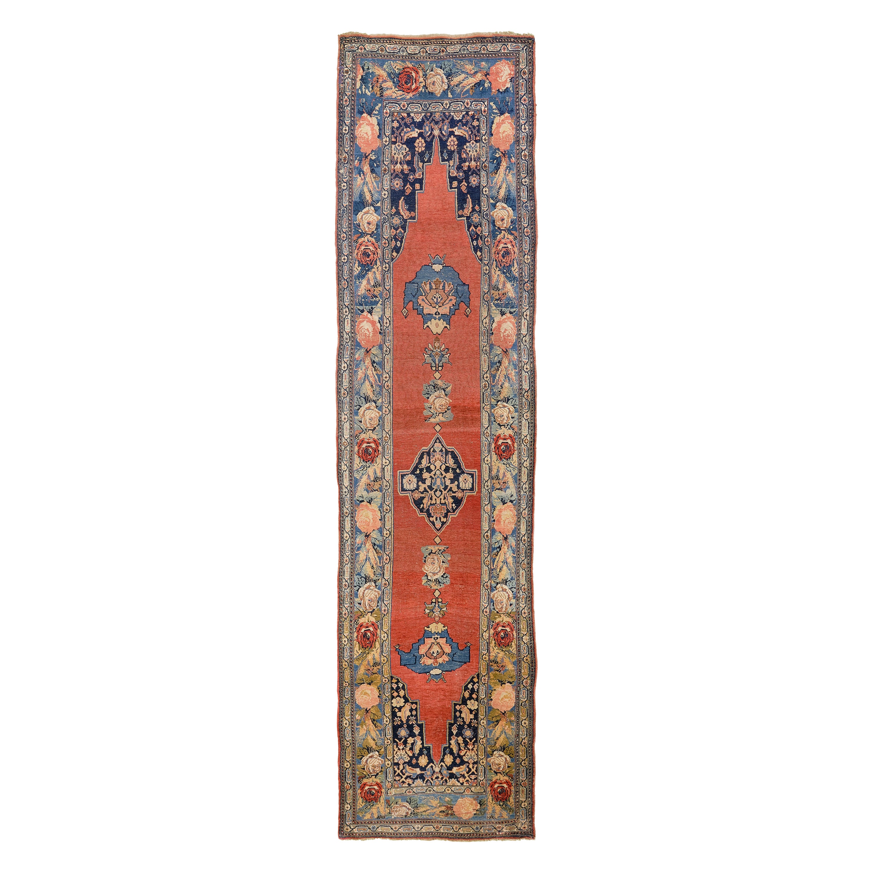 Antique Persian Bidjar Runner 55159 For Sale