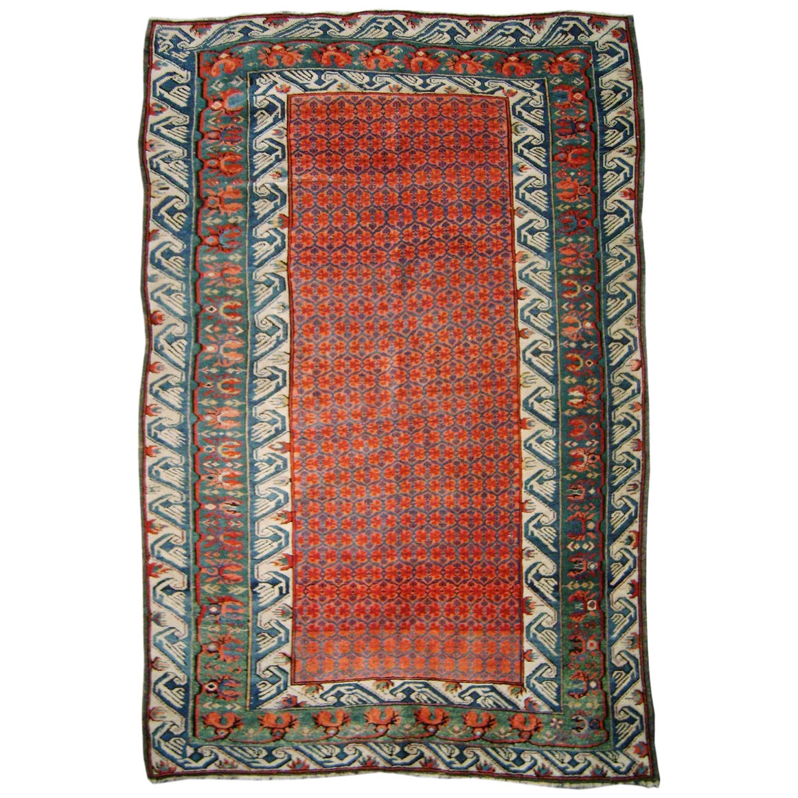 Antique Seichour Kuba Rug, 19th Century