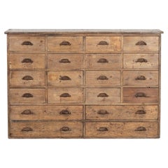 Antique Large 19th Century English Pine Haberdashery Drawers