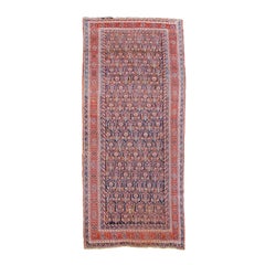 Antique Persian Afshar Long Rug, Late 19th Century