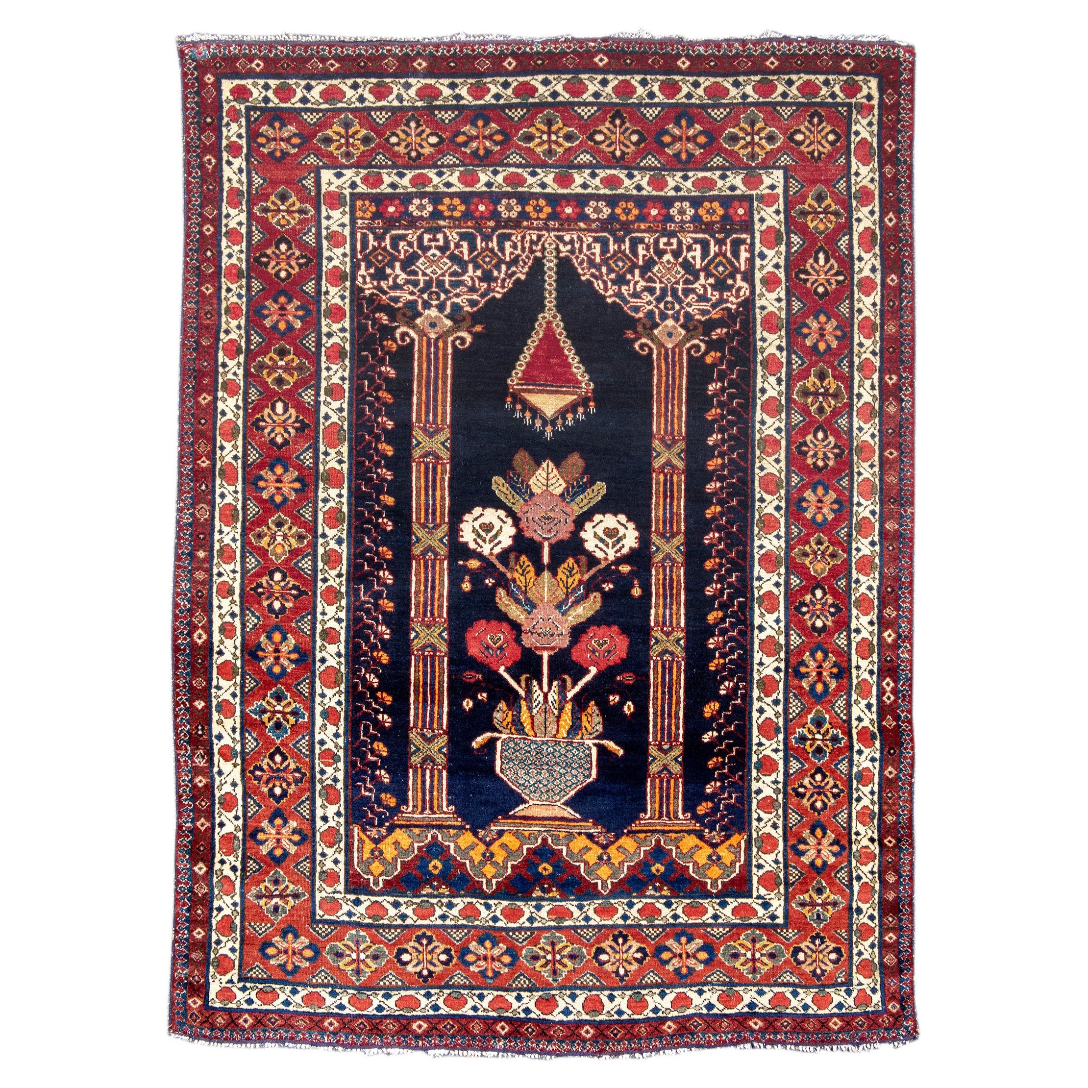 Ancien tapis persan Bakhtiari, c. 1900