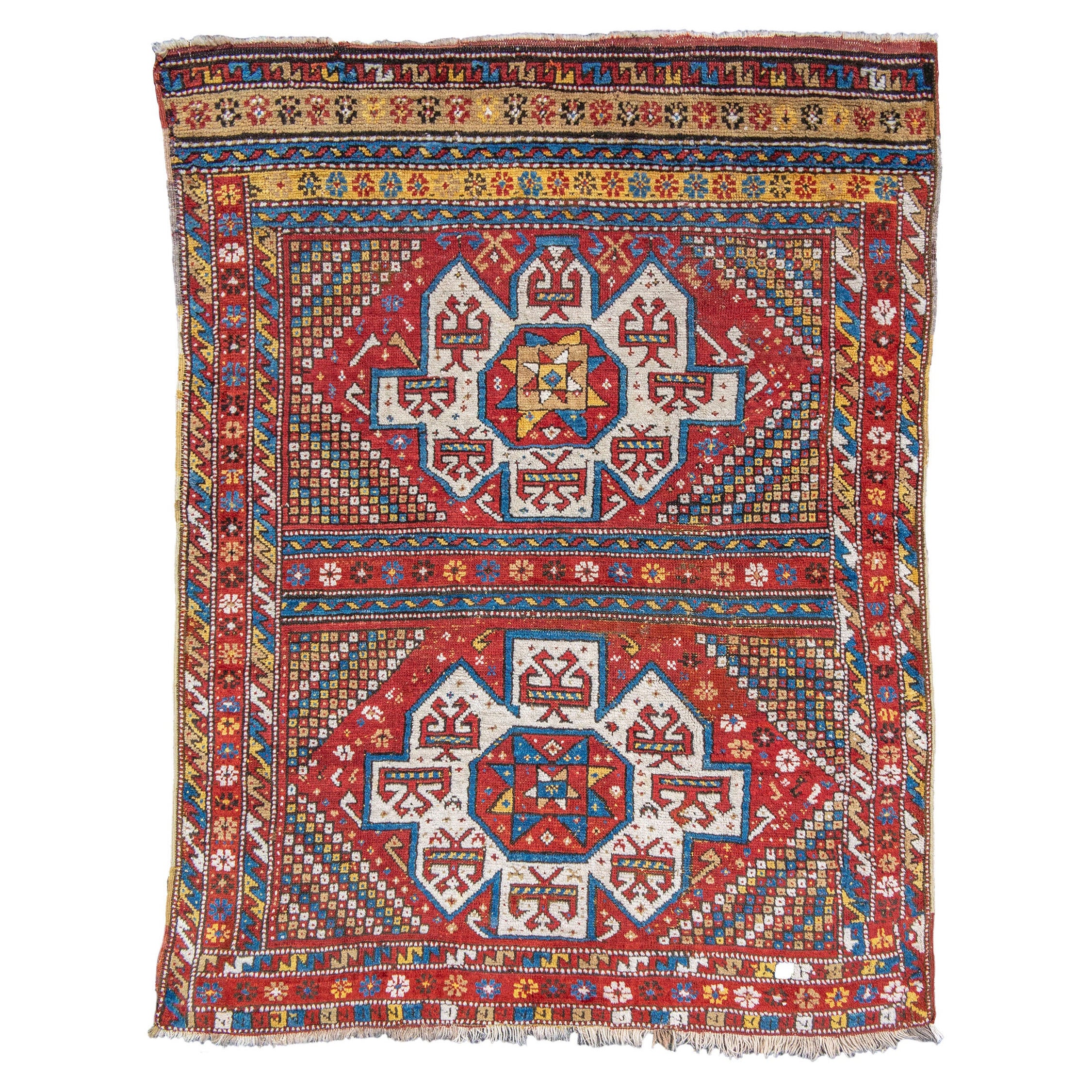 Ancien tapis turc Dazghiri, 19e siècle