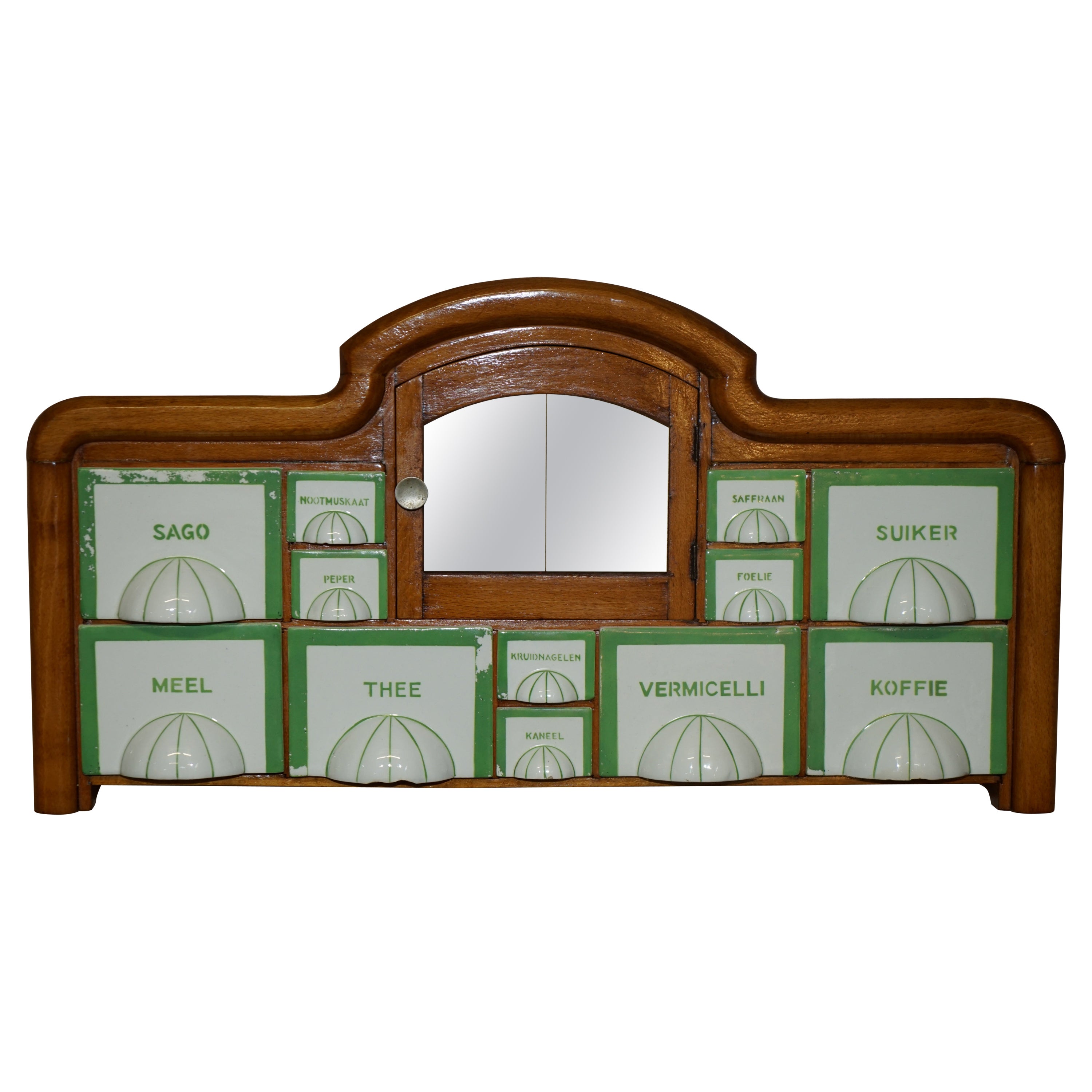 Petrus Regout & Co Maastricht Holanda Art Decó Especiero de pared para cocina en venta
