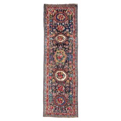 Tapis de couloir persan Bakhtiari ancien, 20e siècle