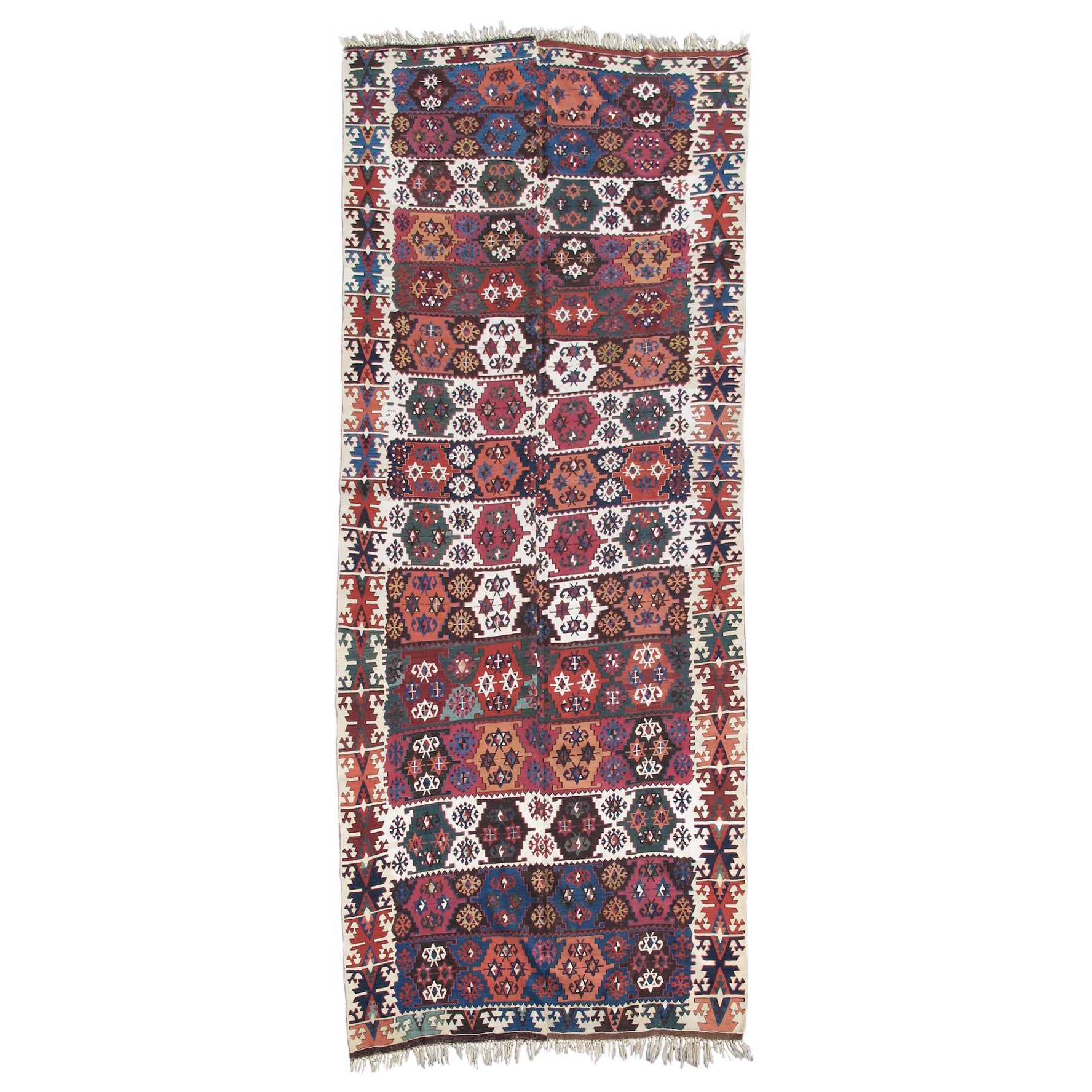 Antique Anatolian Reyhanli Kilim Rug, 19th Century For Sale