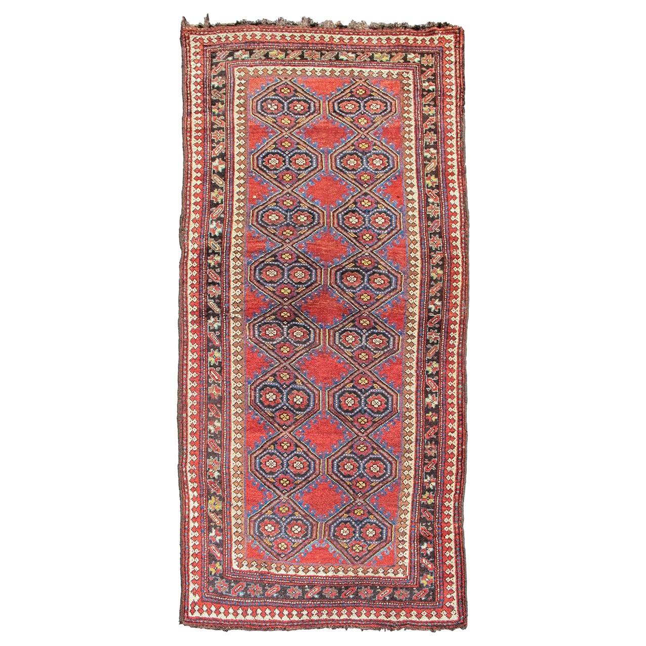 Antiker Kurdischer Teppich, spätes 19. Jahrhundert