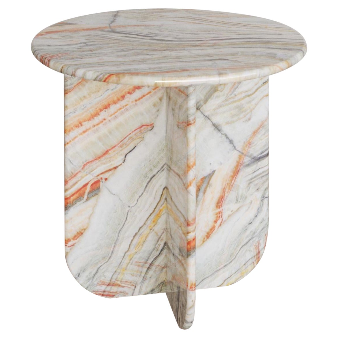 Rainbow Onyx Ètoile Occasional Table by the Essentialist For Sale