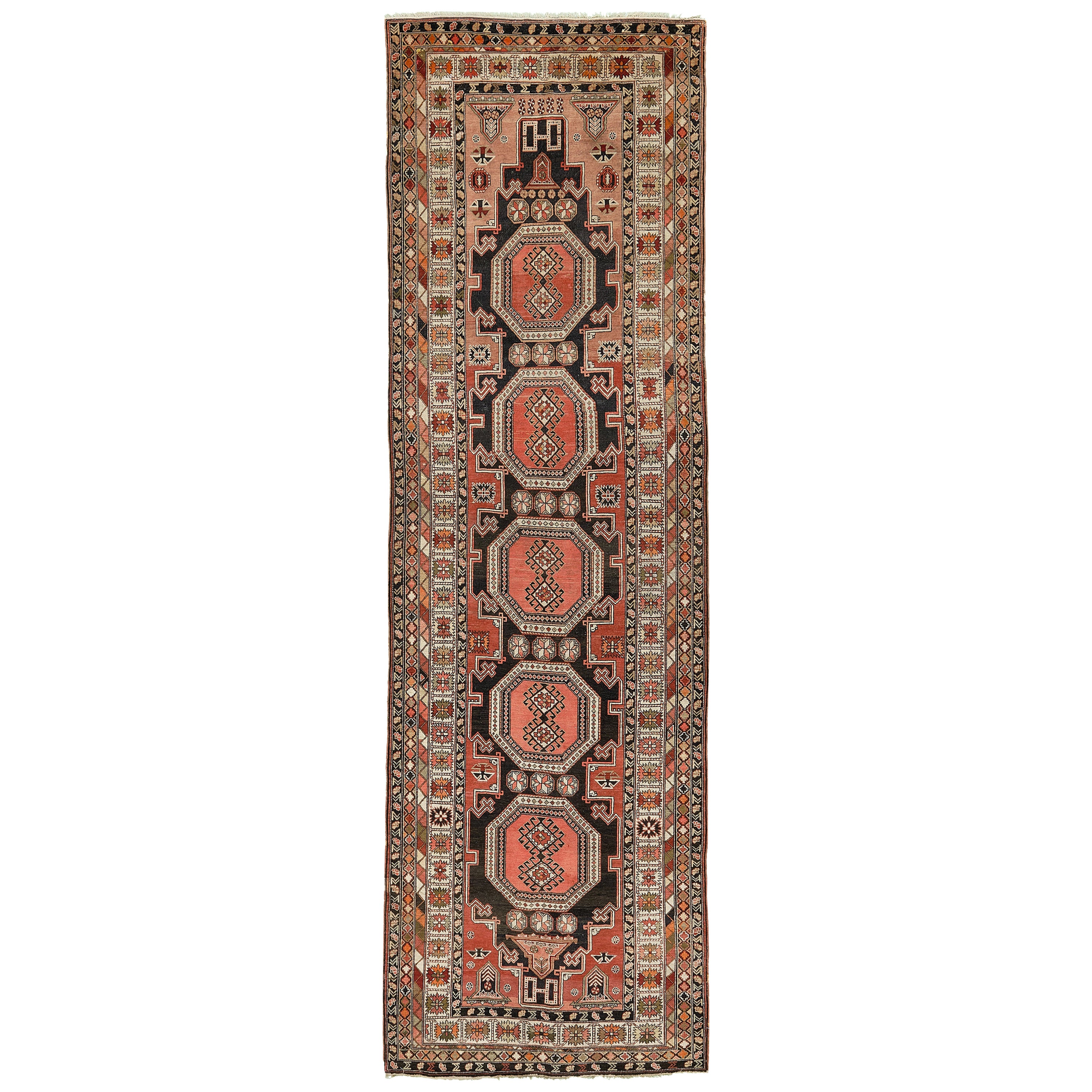 Antique Russian Shirvan Runner For Sale