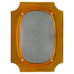 Amber Glass Mirror After Fontana Arte