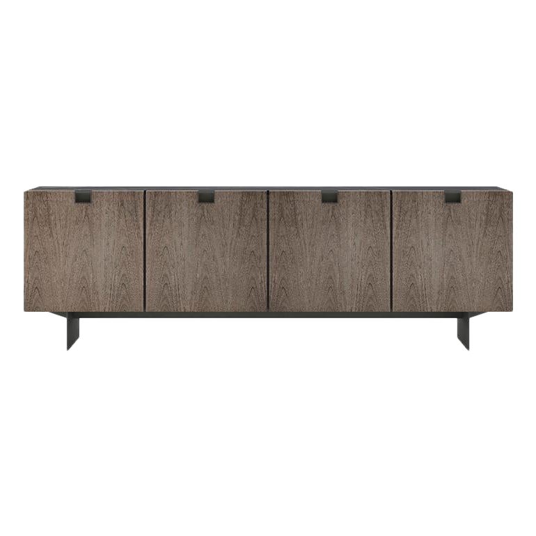 Blade Credenza - a Contemporary Sideboard in Wood and Marble For Sale