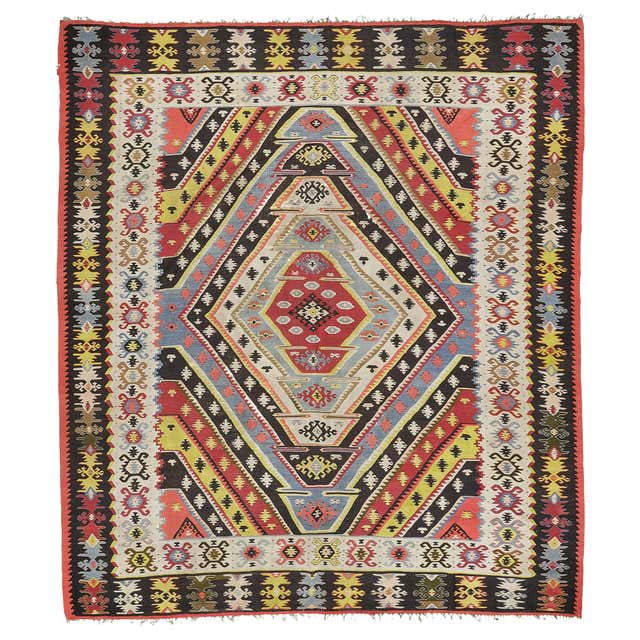 Balkan Rug Pattern Balkan Kilim Rug For Sale at 1stDibs | balkan rug, balkan carpet