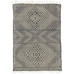 Kilim marroquí de lana natural