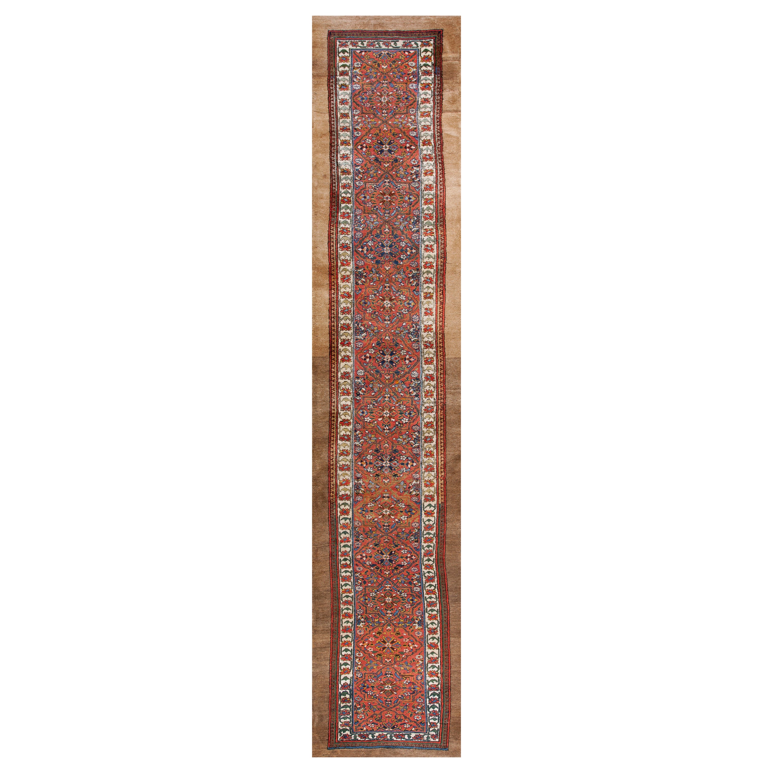 Antique Persian Serab Rug 3'2" x 15'6" For Sale