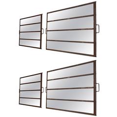Set of Four Iron mirrors