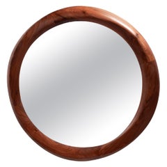 Amorph Contemporary Chiara Mirror Solid Walnut Wood Natural Stain