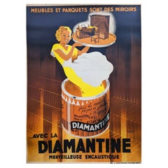 Diamantine Polnisches Original-Vintage-Poster, 1930