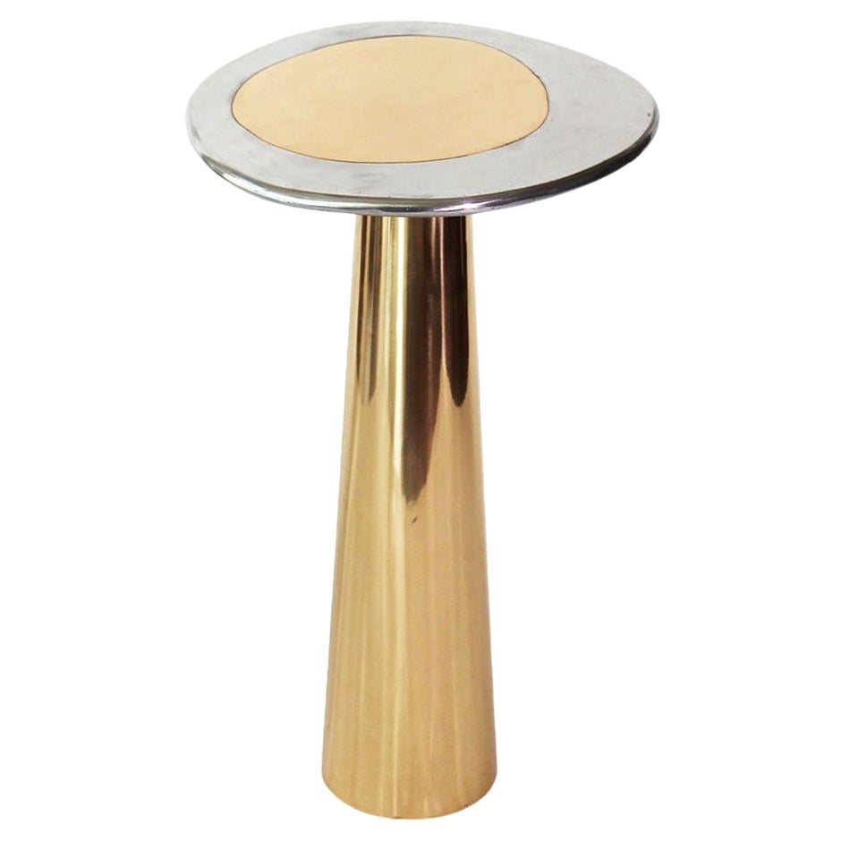 Cast Bronze & Aluminum Cone Side Table by Studio Sunt