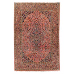 Ancien tapis persan Kashan, début du 20e siècle