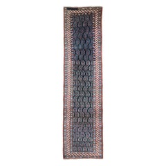 Antique Sauj Bulagh Runner, 19th Century