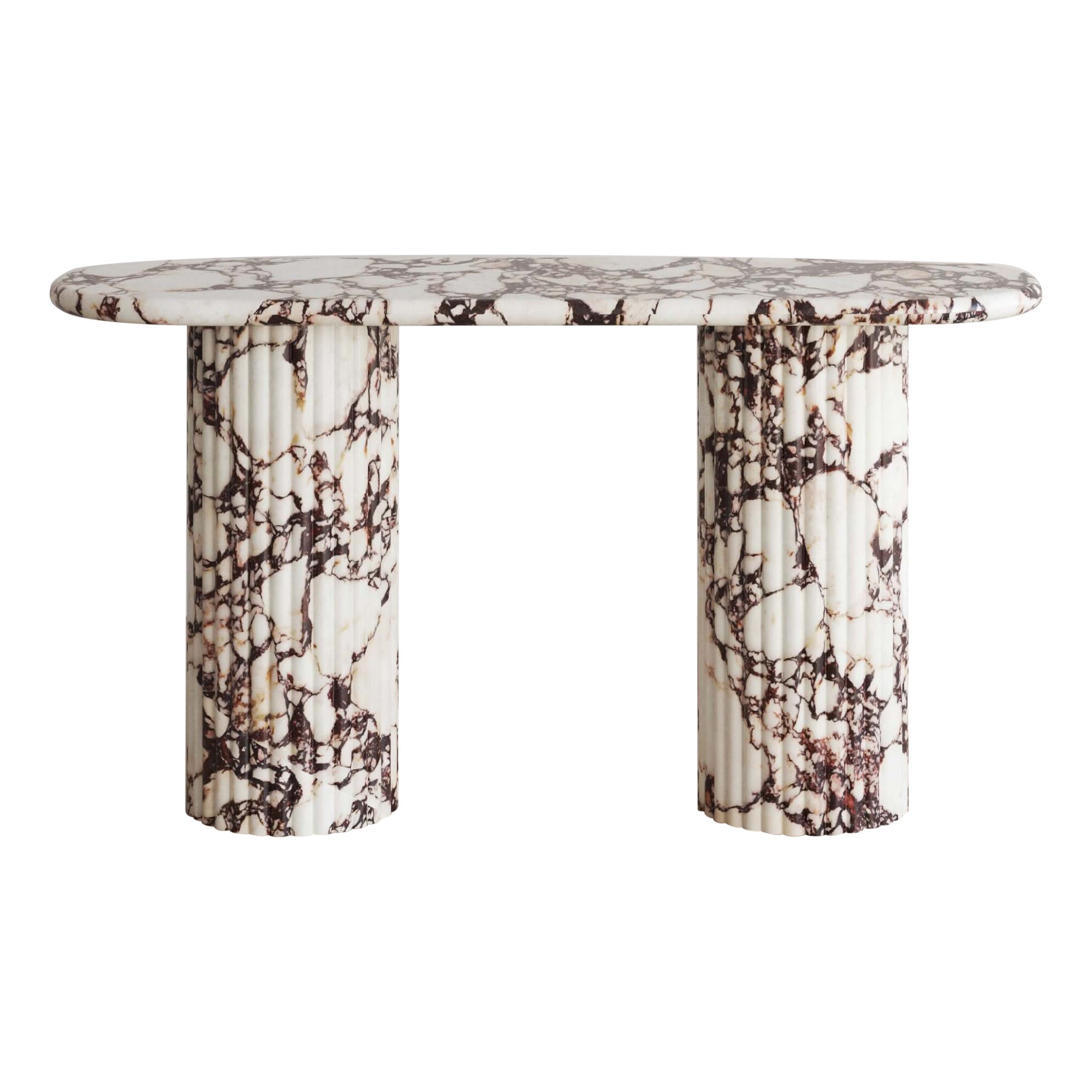 Calacatta Viola Antica Console Table by The Essentialist For Sale
