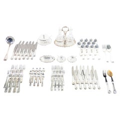 Table Service by Stancampiano, 85 Pieces, Silver 800, Italy