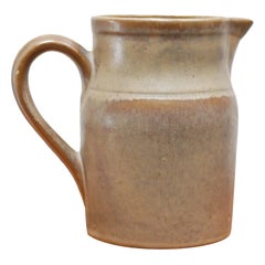 Vintage Sandstone Pitcher by the Digoin Manufacturer, France