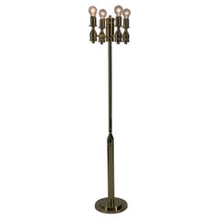 Retro Brass Floor Lamp, 1970s, Restored