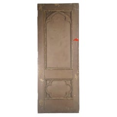 Antique Solid 2 Panel Quatrefoil Design Door