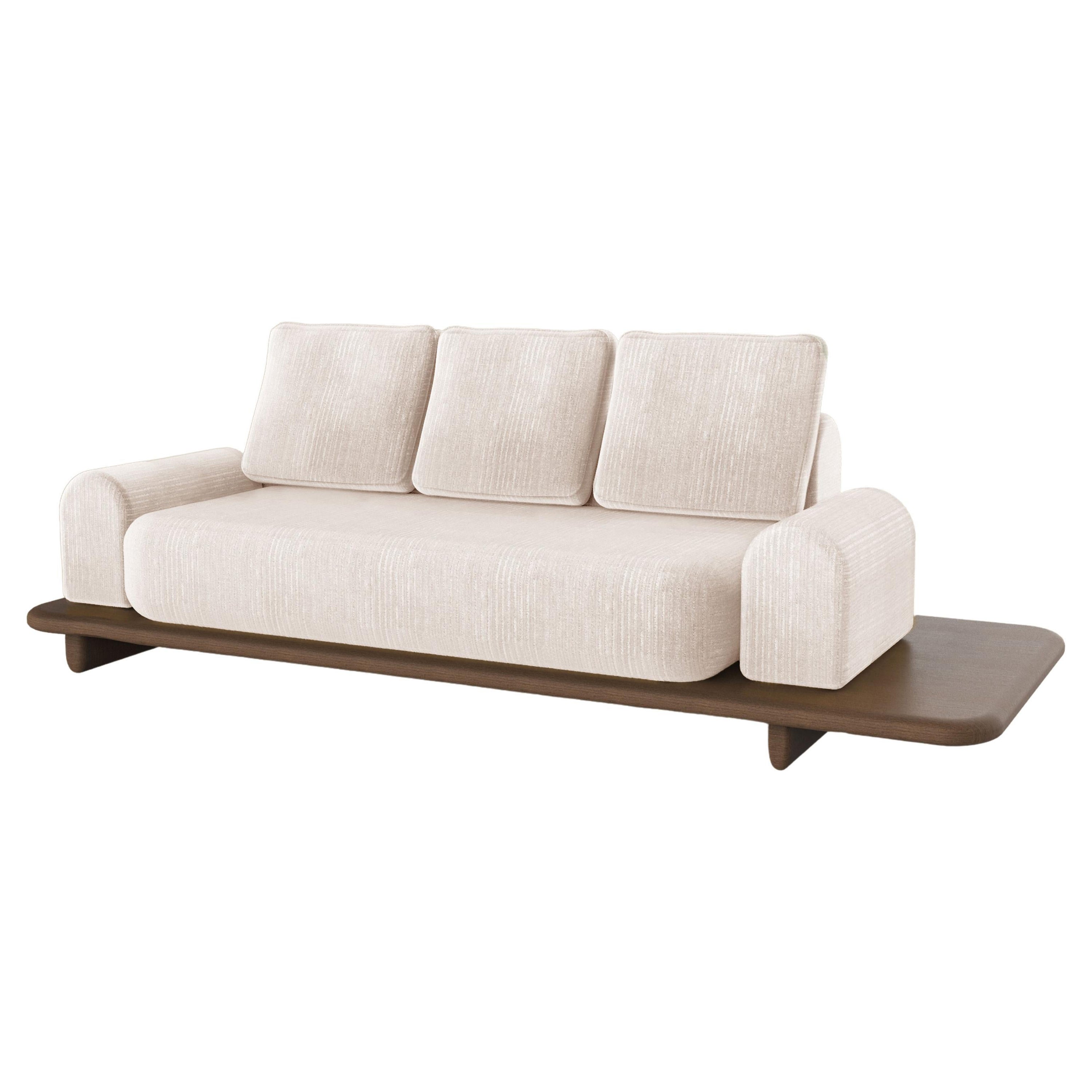 White Moreto Sofa by Dovain Studio For Sale