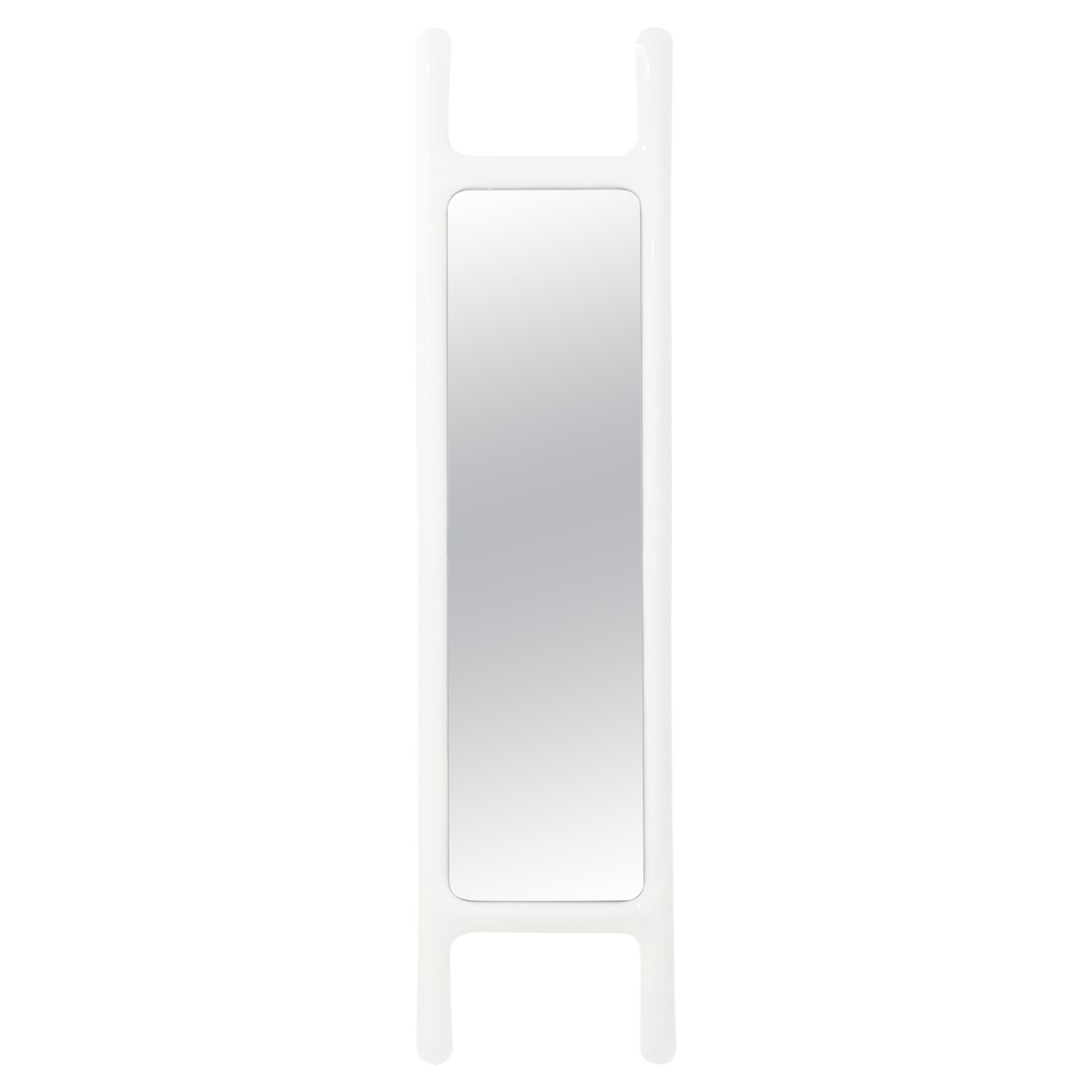 White Drab Sculptural Wall Mirror by Zieta For Sale