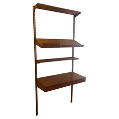 Kai Kristiansen Teak Modular Wall Unit with Desk Danish Mid-Century Modern