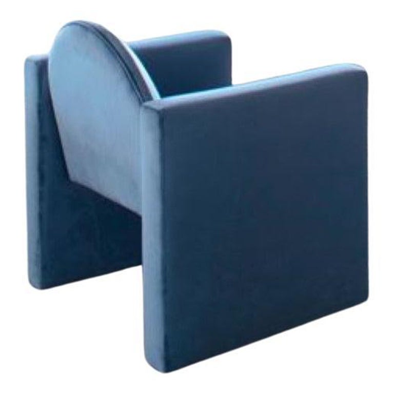 Blue Marika Armchair by Studio Christinekalia For Sale