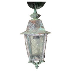 Petite Four Sides Solid Brass Hanging Lantern