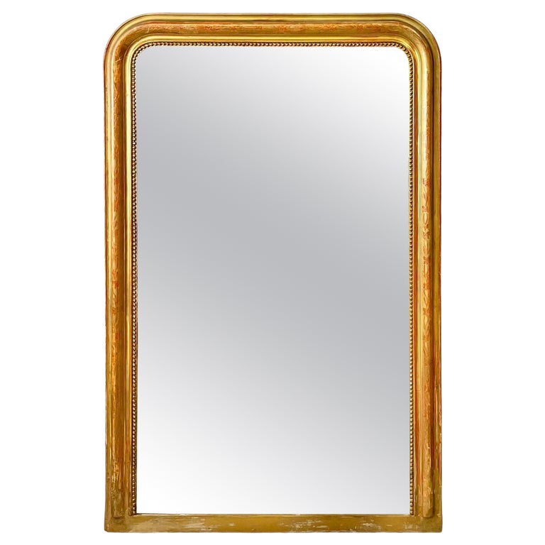 Louis Philippe Giltwood Overmantle Mirror For Sale at 1stDibs