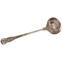 Hallmarked China Trade Silver Ladle in the King's Pattern 8