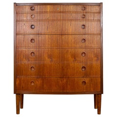 Used Danish Modern Teak Highboy Dresser