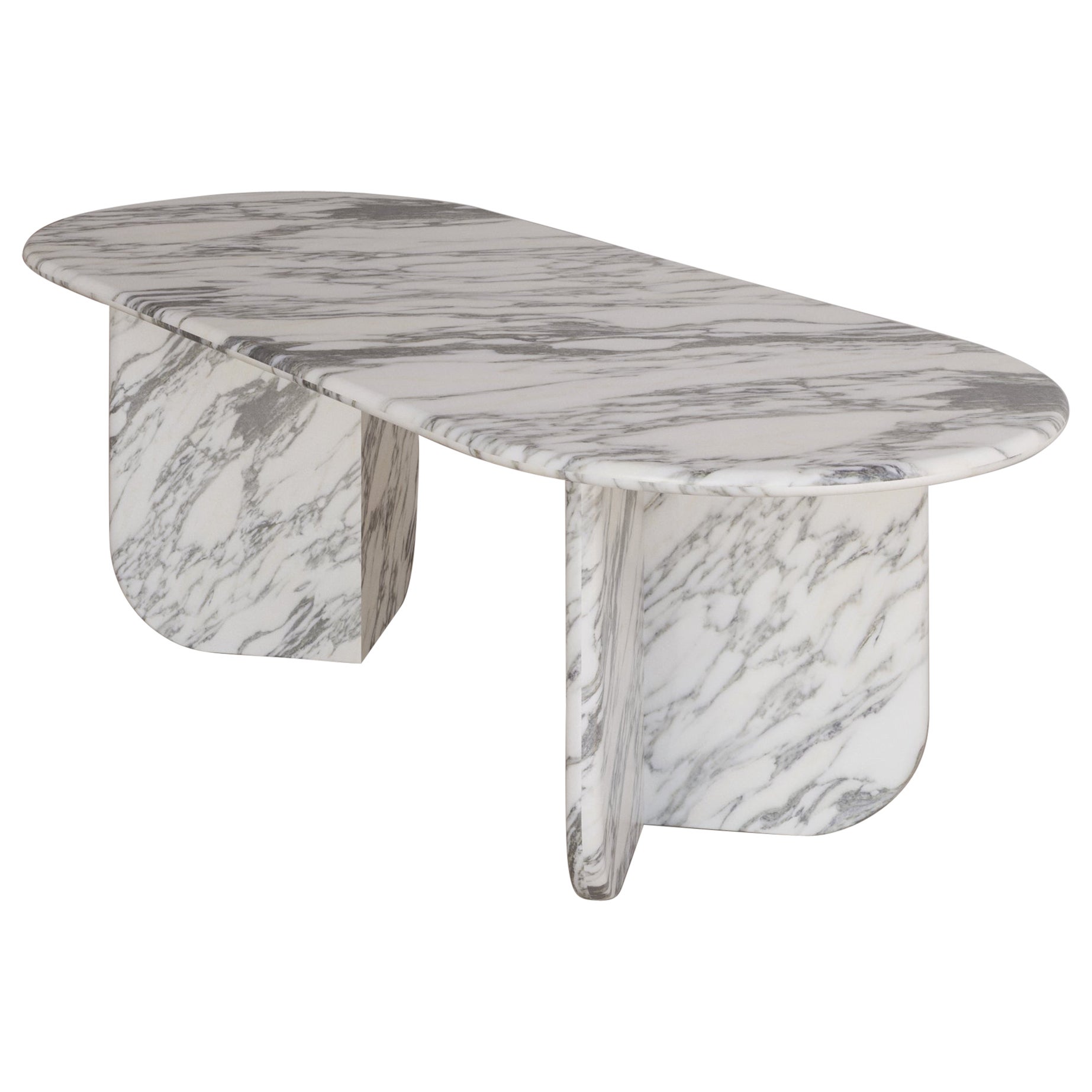 Bianco Arabescato Ètoile Dining Table ii by the Essentialist For Sale