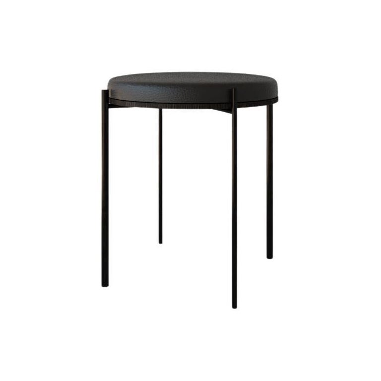 Black Kaleidoscope Dining Stool by Jialun Xiong For Sale