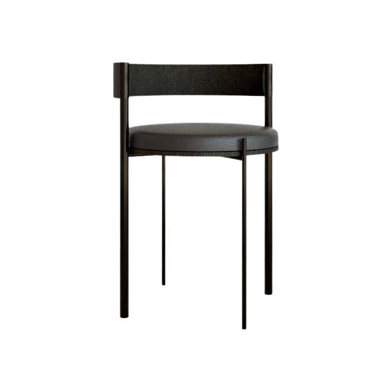 Black Kaleidoscope Dining Chair by Jialun Xiong For Sale