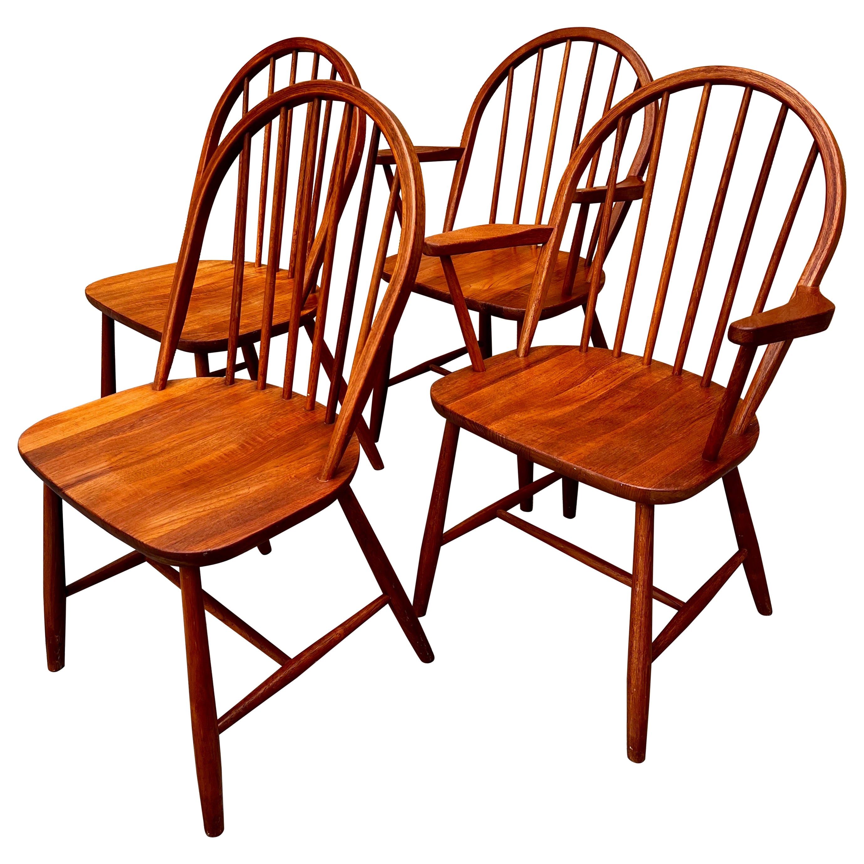 Set of 4 Midcentury Danish Modern Teak Dining Chairs by Tarm Stole Mobelfabrik For Sale