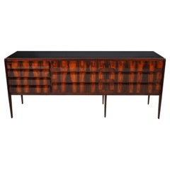 Macassar Veneer Sideboard with 12 Drawers