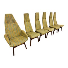 Mid-Century Modern Adrian Pearsall High-Back Dining Chairs